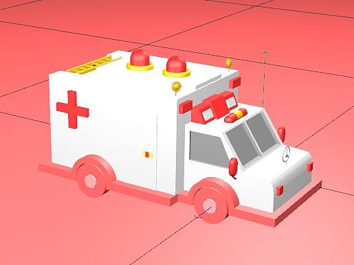 c4d卡通建模-救護(hù)車（個人主頁-ZMzcwNzc2Njg=） - 電商 - 站酷設(shè)計師美工小郝原創(chuàng)素材 - 站酷ZCOOL