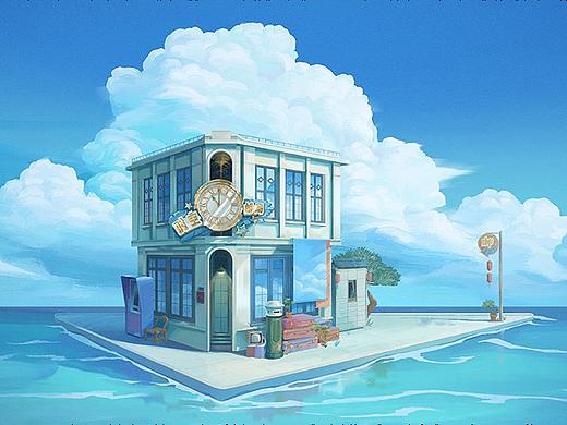 时空邮局（个人主页-ZNTY1Mjc2OTY=） - 艺术插画 - 站酷设计师雪兔子hl原创素材 - 站酷ZCOOL