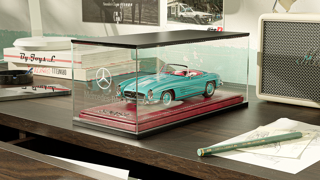 Sideboard & Model car