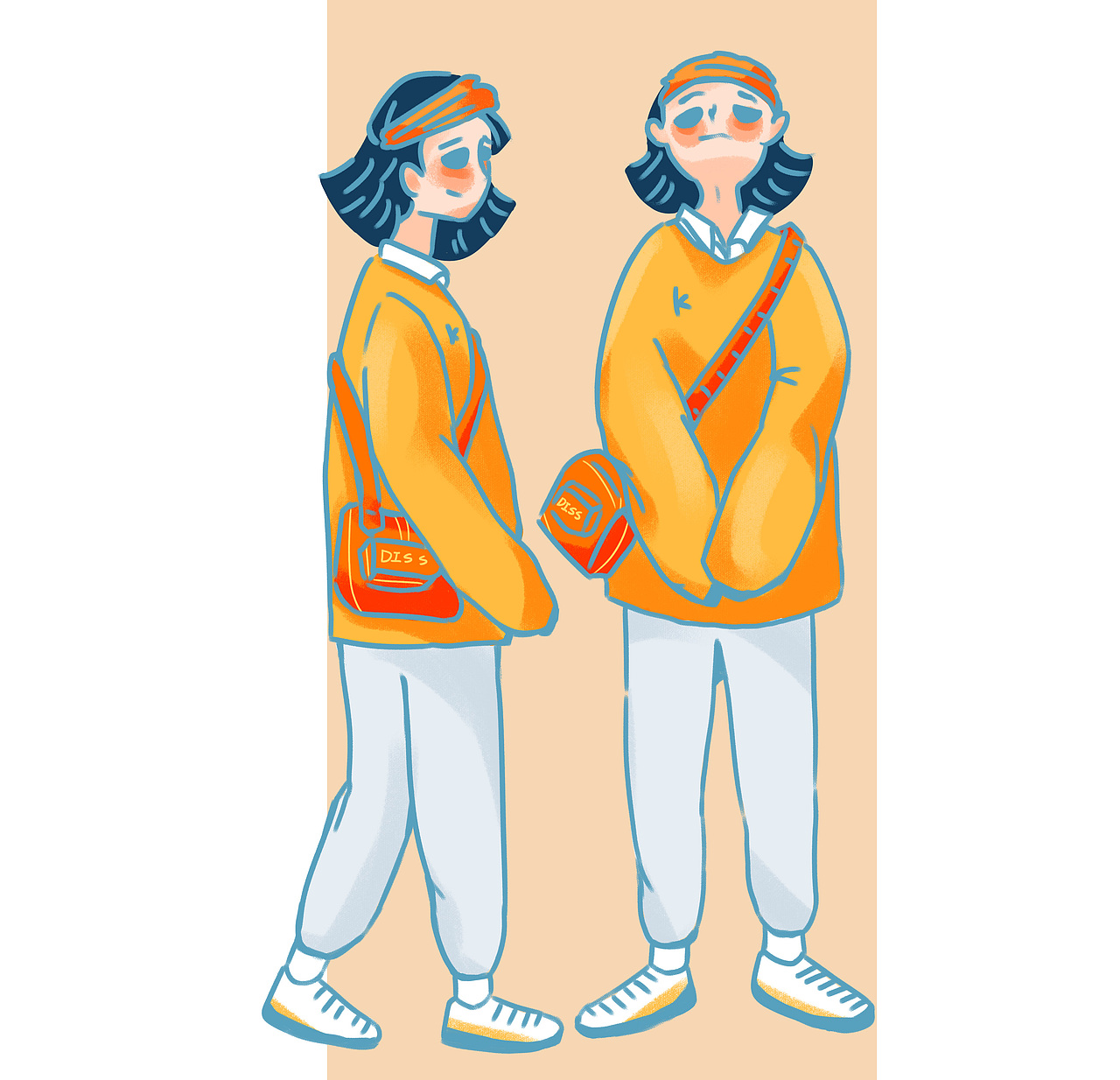 古柳家族(双胞胎姐妹的日常古怪穿搭)