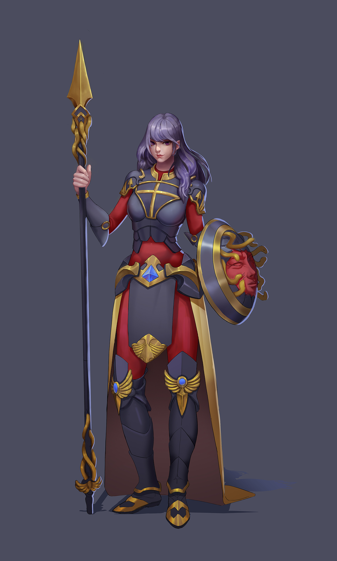 雅典娜|插画|游戏原画|当带艺术家_原创作品-站酷zcool