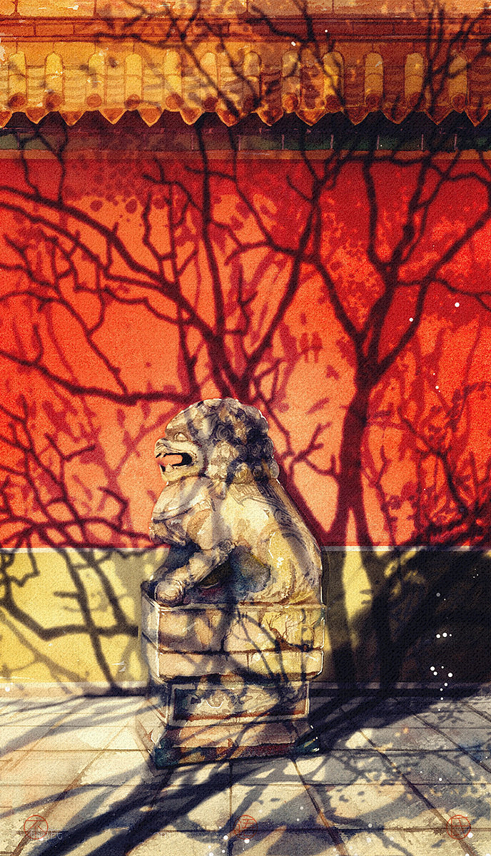 關(guān)于紅墻的一切（圖ZMjE2OTk3NjA0） - 商業(yè)插畫 - 站酷設(shè)計師不語氏原創(chuàng)素材 - 站酷ZCOOL