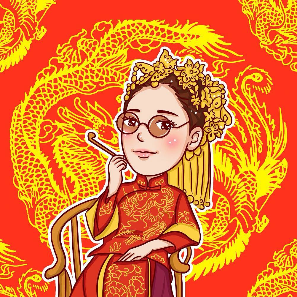 q版-中式婚纱