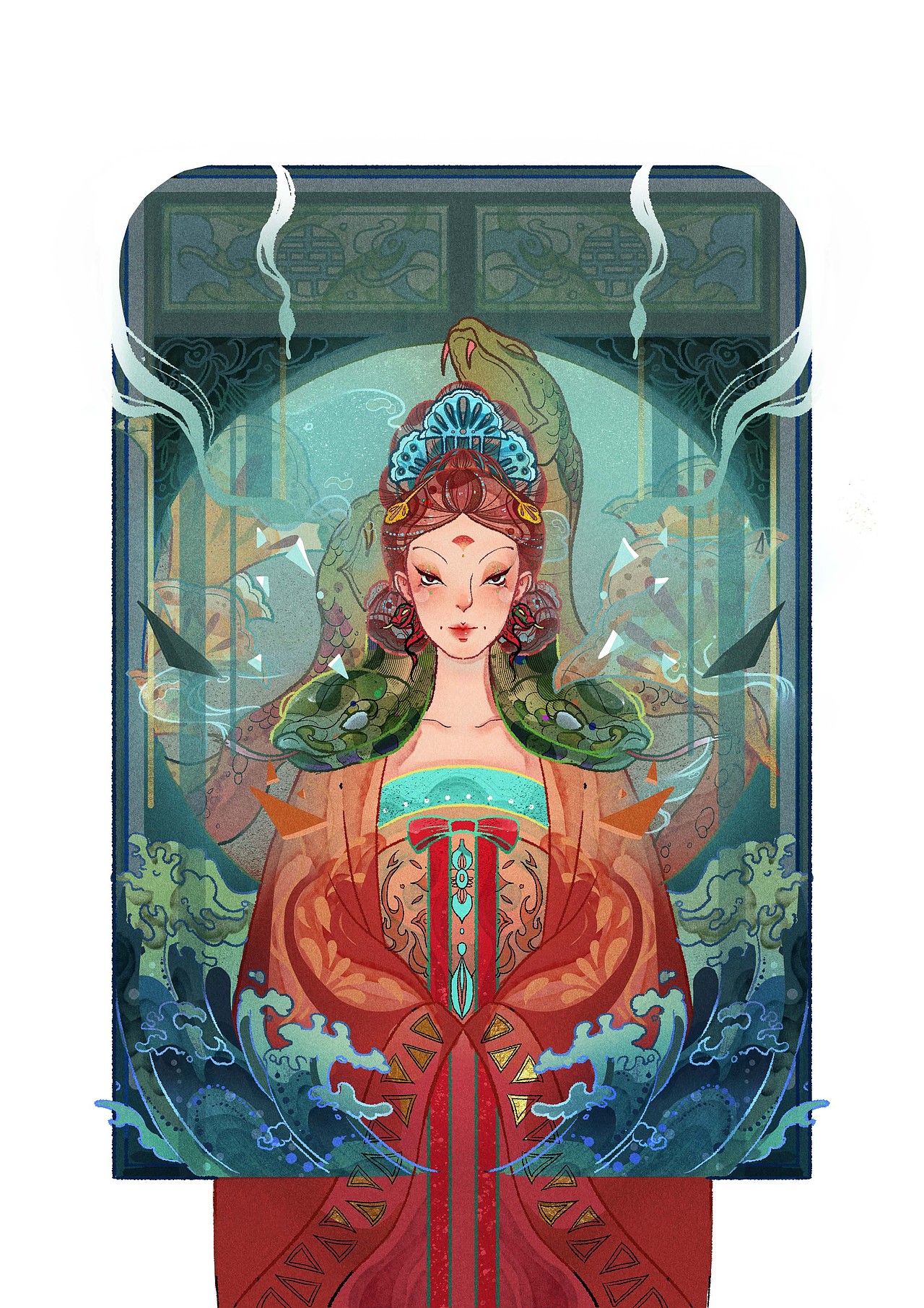 【国风插画】蛇🐍