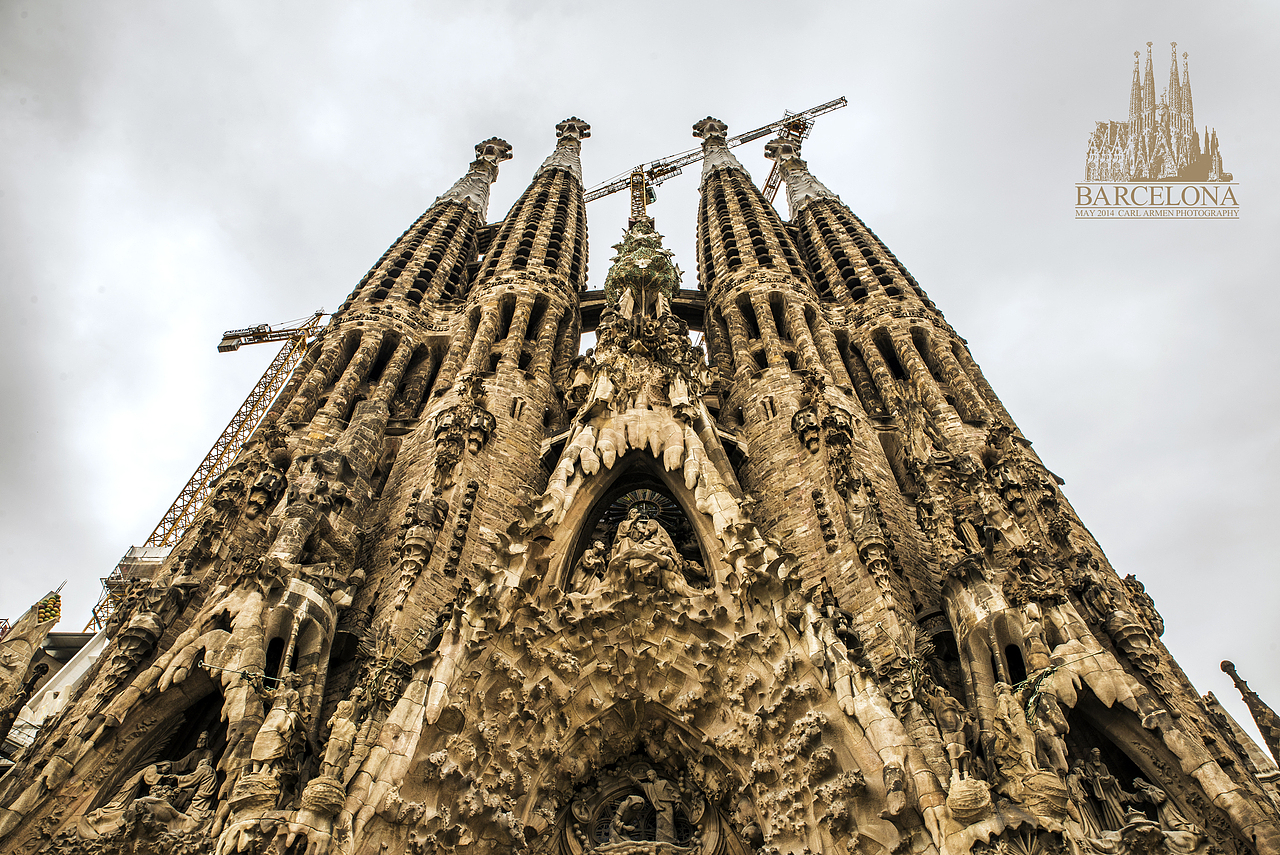 神圣家族大教堂 MAY.2014 巴塞罗那（图ZMTY2MDM5NzY=） - 风光摄影 - 站酷设计师carl_armen原创素材 - 站酷ZCOOL