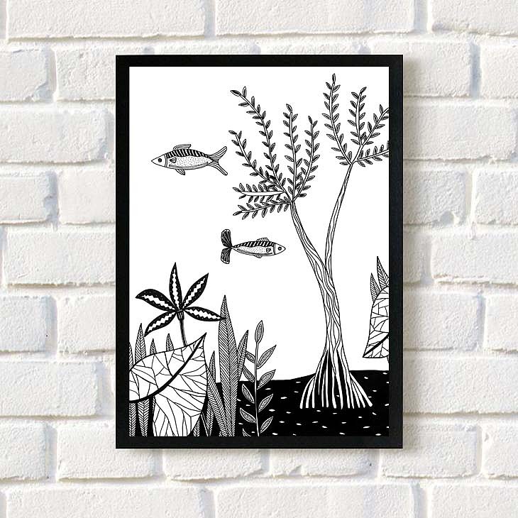 我有一片鱼塘,养了几只鱼儿