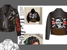 Ai矢量 插畫  皮衣 