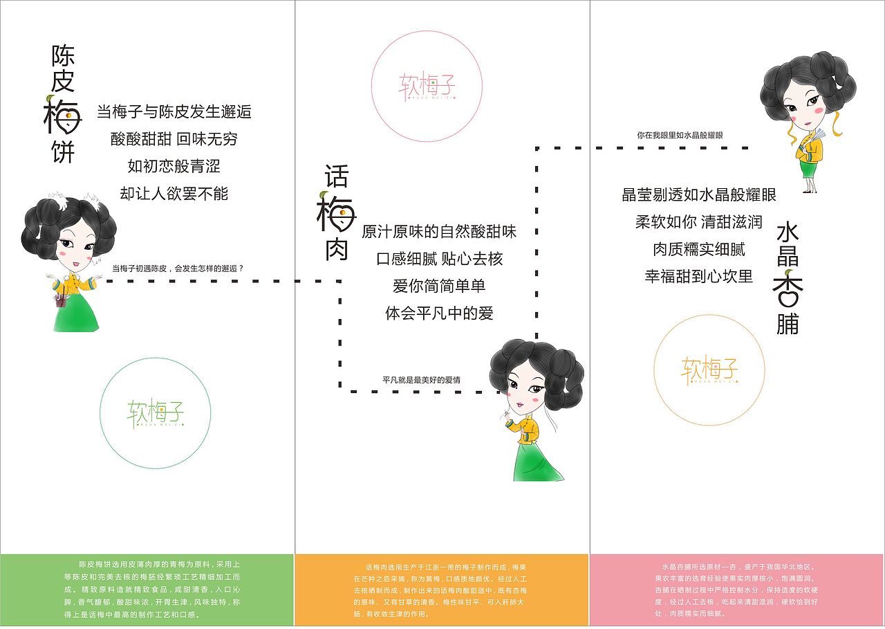 “软梅子”百草味包装设计（图ZNjQ4Nzc4Mjg=） - 包装 - 站酷设计师我姓周原创素材 - 站酷ZCOOL