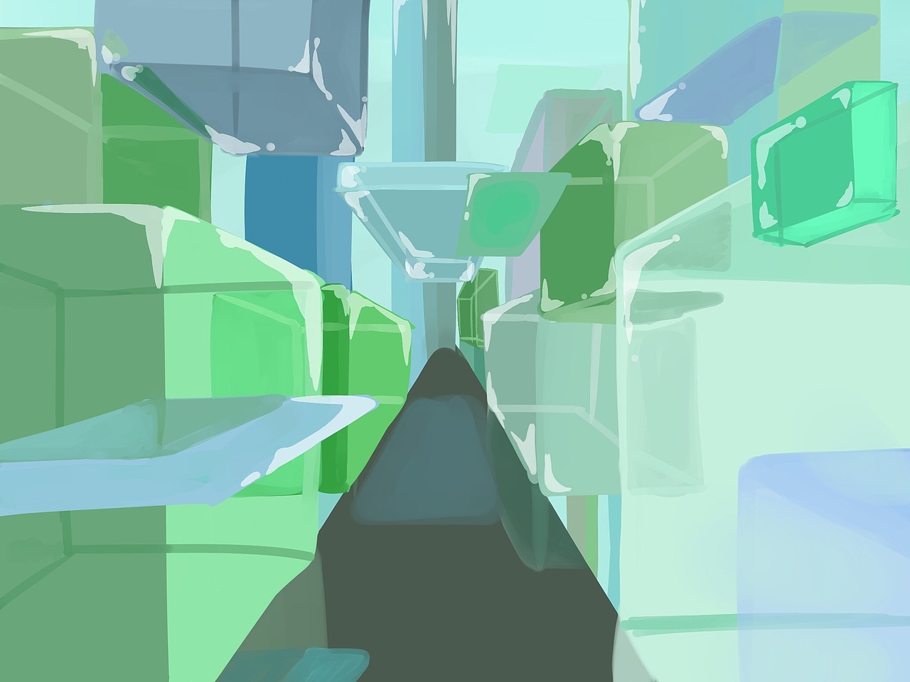 一点透视练习|插画|创作习作|rc_woshimao_原创作品-站酷zcool