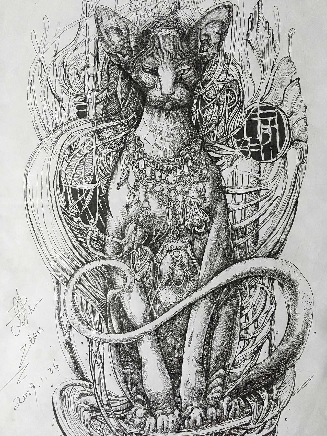 梦中的斯芬克斯猫（图ZMTc4OTYzODMy） - 商业插画 - 站酷设计师Z21978660原创素材 - 站酷ZCOOL