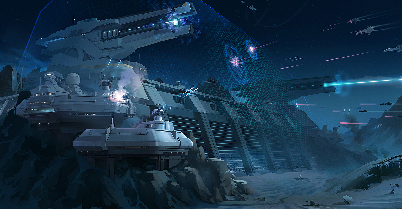 科幻要塞概念设计