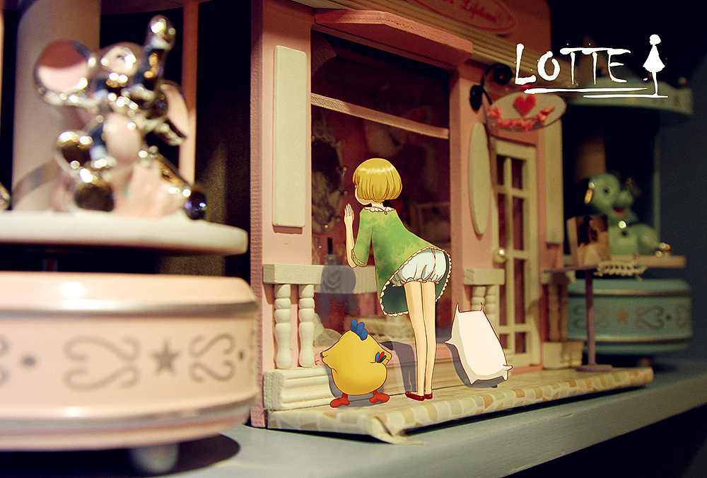 【lotte】绿蒂在新街口（图ZMTg0OTk3NjQ=） - 商业插画 - 站酷设计师夏讯原创素材 - 站酷ZCOOL