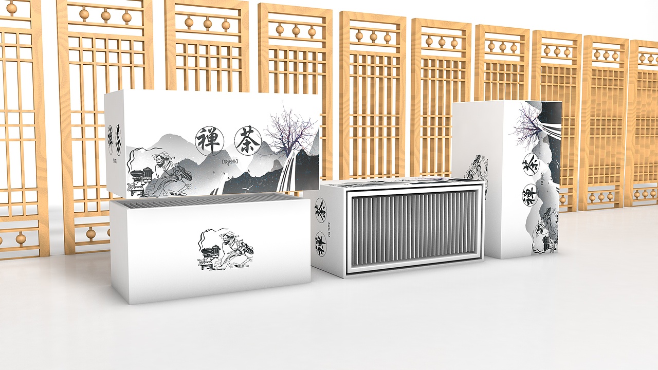 茶葉包裝（圖ZMjIwMzM4NDc2） - 包裝 - 站酷設(shè)計師魔動閃霸李大靖原創(chuàng)素材 - 站酷ZCOOL