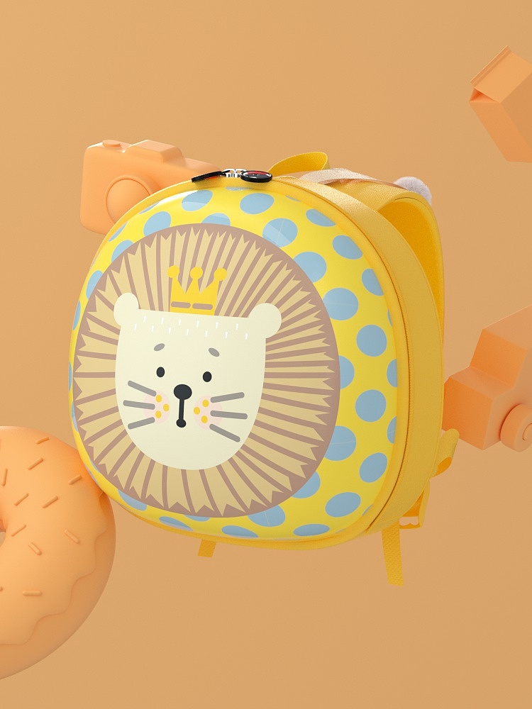 【C4D产品动画】幼童书包