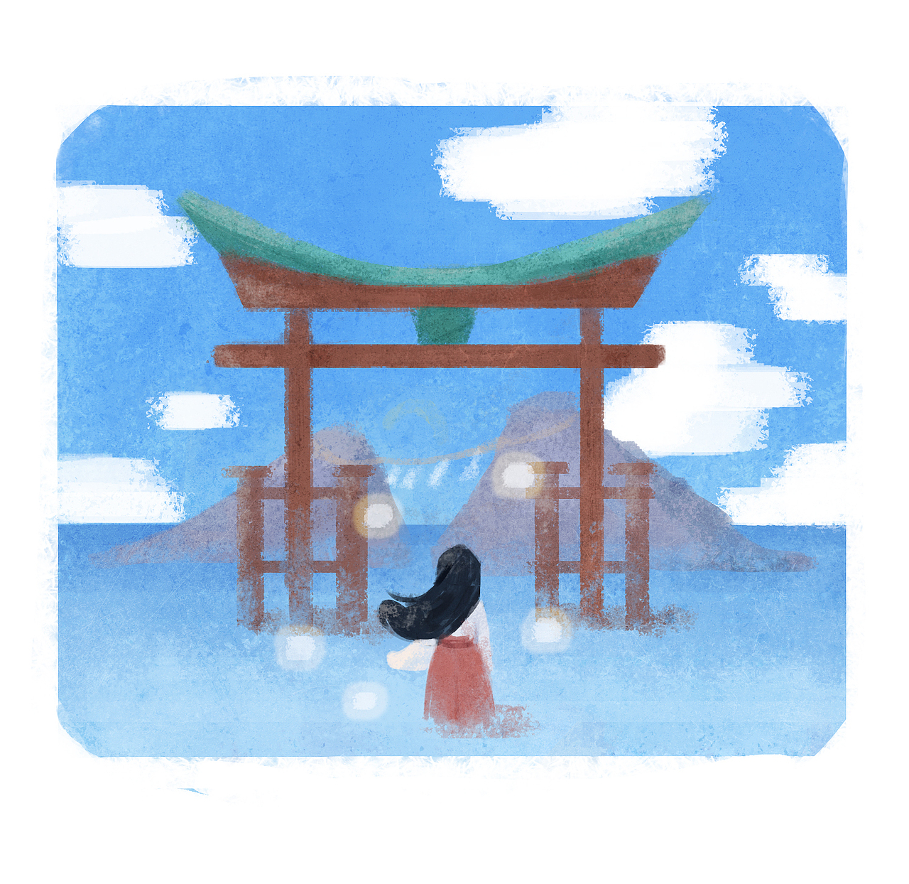 故事發(fā)生在某個海邊的夏天（圖ZMjE4ODA0NDg4） - 商業(yè)插畫 - 站酷設計師是霧原創(chuàng)素材 - 站酷ZCOOL