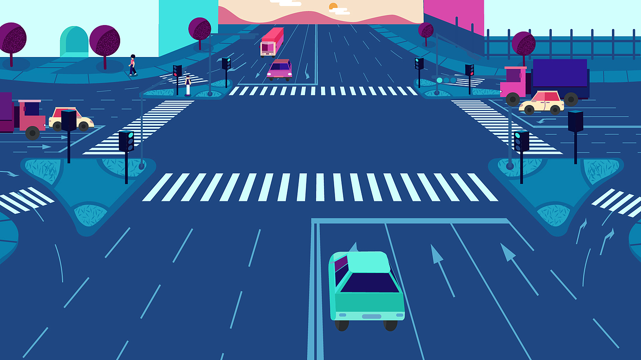 《礼让斑马线MG动画》——安戈力文化