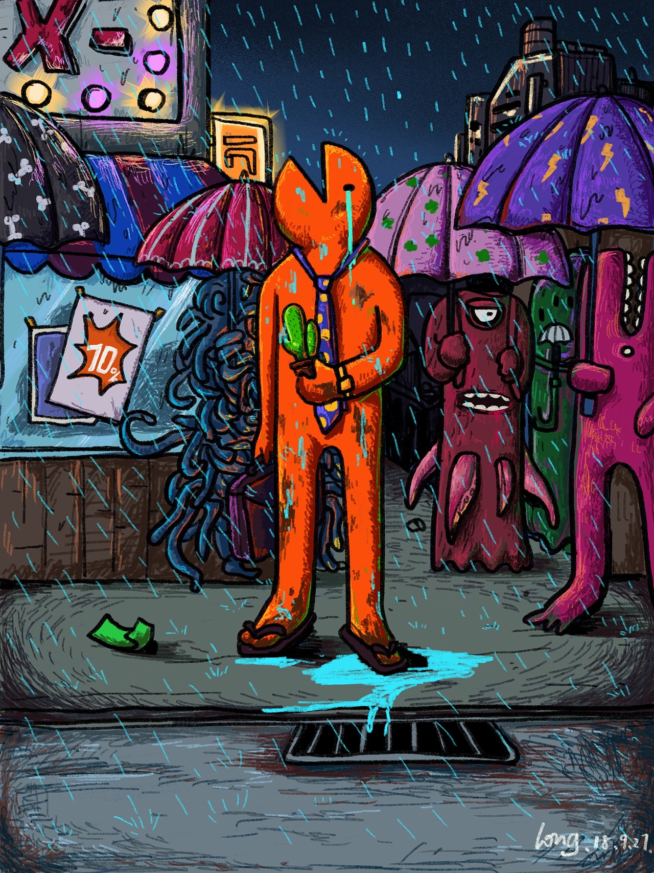 新风格尝试（图ZMTI5OTU2OTc2） - 创作习作 - 站酷设计师一条大咸鱼原创素材 - 站酷ZCOOL