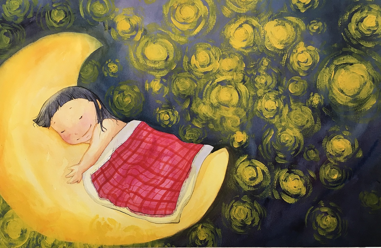 月亮親親（圖ZNjQ4MzU2NTI=） - 兒童插畫 - 站酷設計師屁簾子原創(chuàng)素材 - 站酷ZCOOL