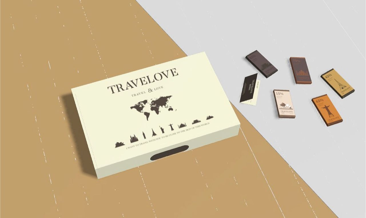 🍫壹伴travelove巧克力包装设计（图ZMzIxNDU5MzU2） - 包装 - 站酷设计师不会画画的donkey原创素材 - 站酷ZCOOL