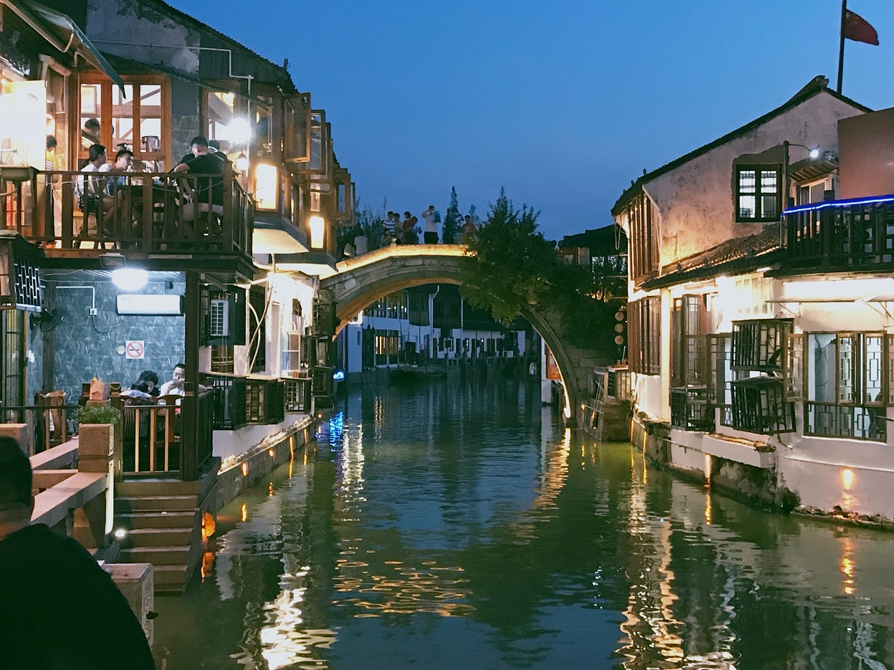 手机摄影上海朱家角夜色