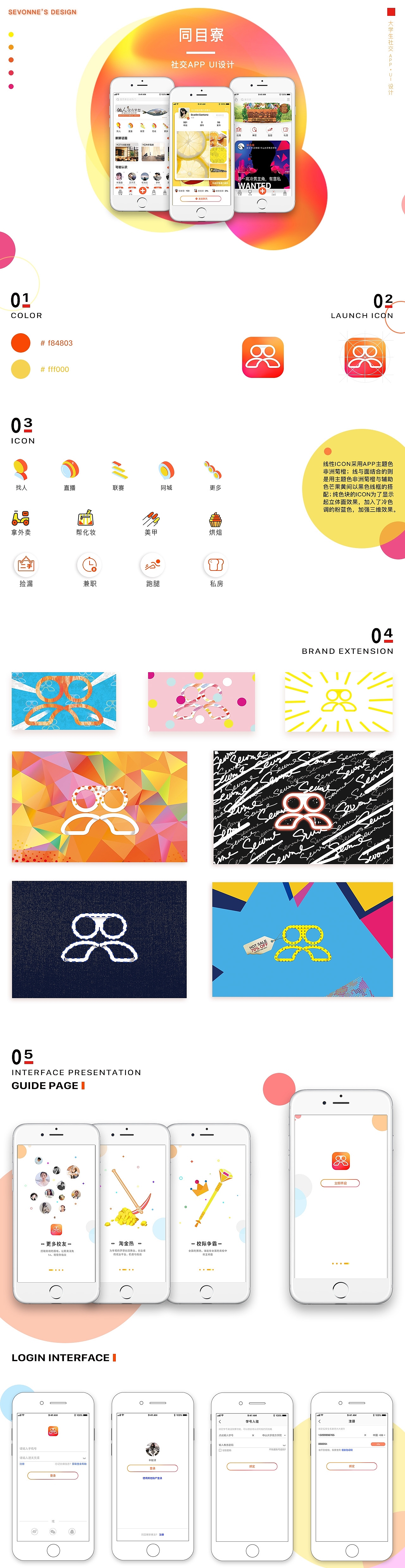 大学生社交软件“同目寮“UI设计（图ZMTE0NzY3OTY0） - APP界面 - 站酷设计师辛敏津原创素材 - 站酷ZCOOL