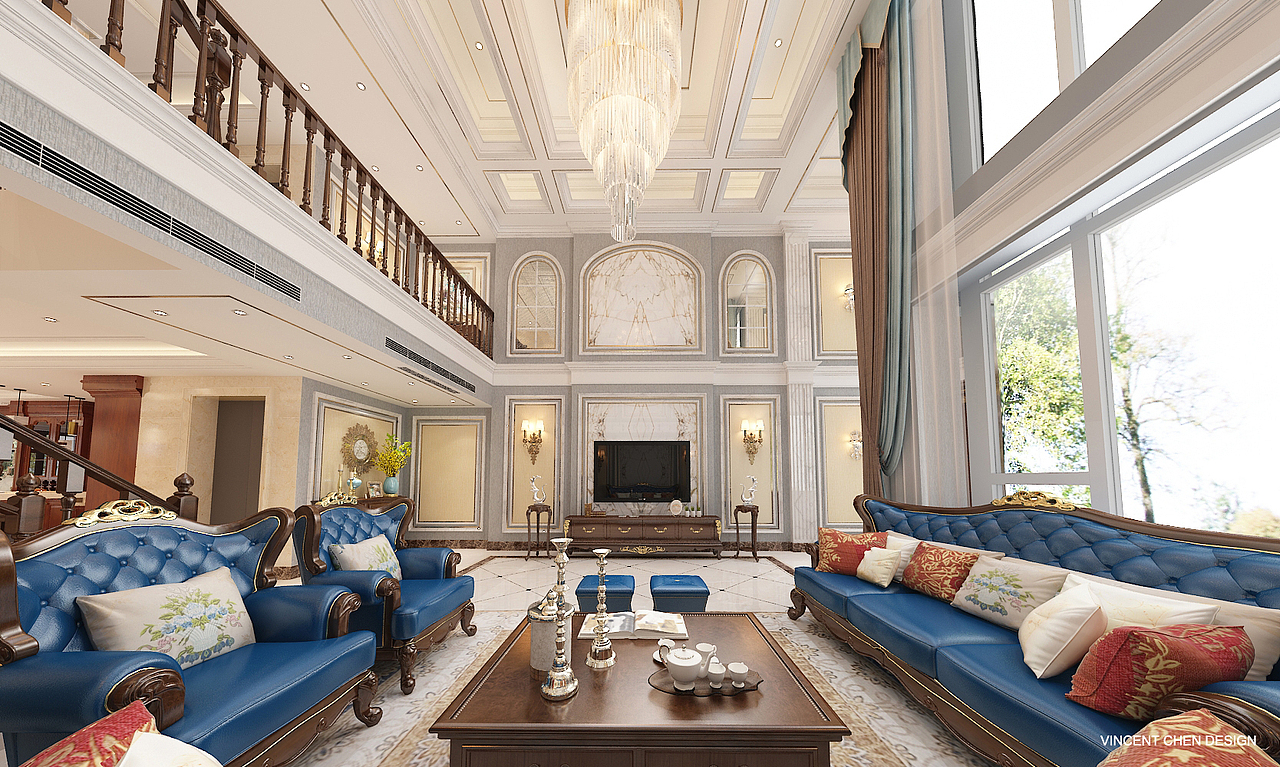 主客厅空间电视背景墙