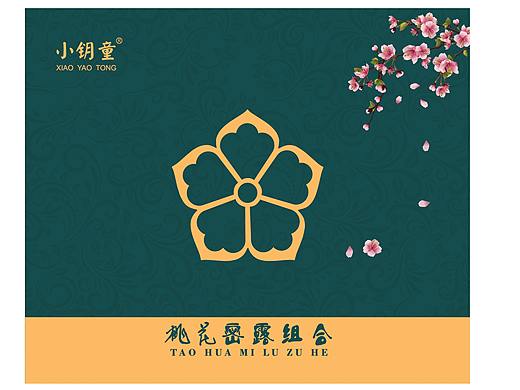 沐浴露—桃花人参密露组合包装（个人主页-ZNDU5MTM5MzY=） - 包装 - 站酷设计师lvlin原创素材 - 站酷ZCOOL