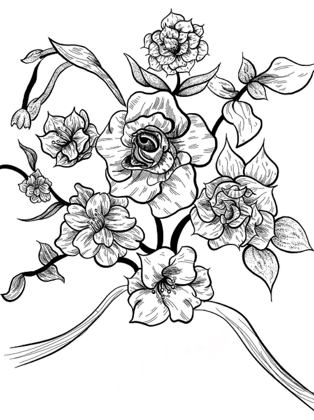 白色花卉图设计图__其他素材_底纹边框_设计图库_昵图网nipic.com