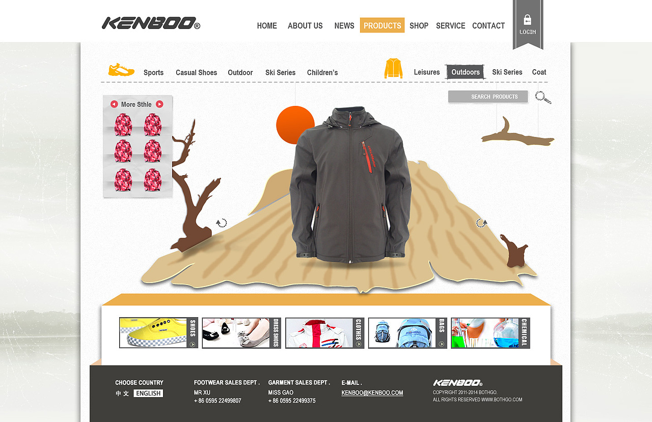 KENBOO凯博国际--鞋子、服装、箱包外贸网站