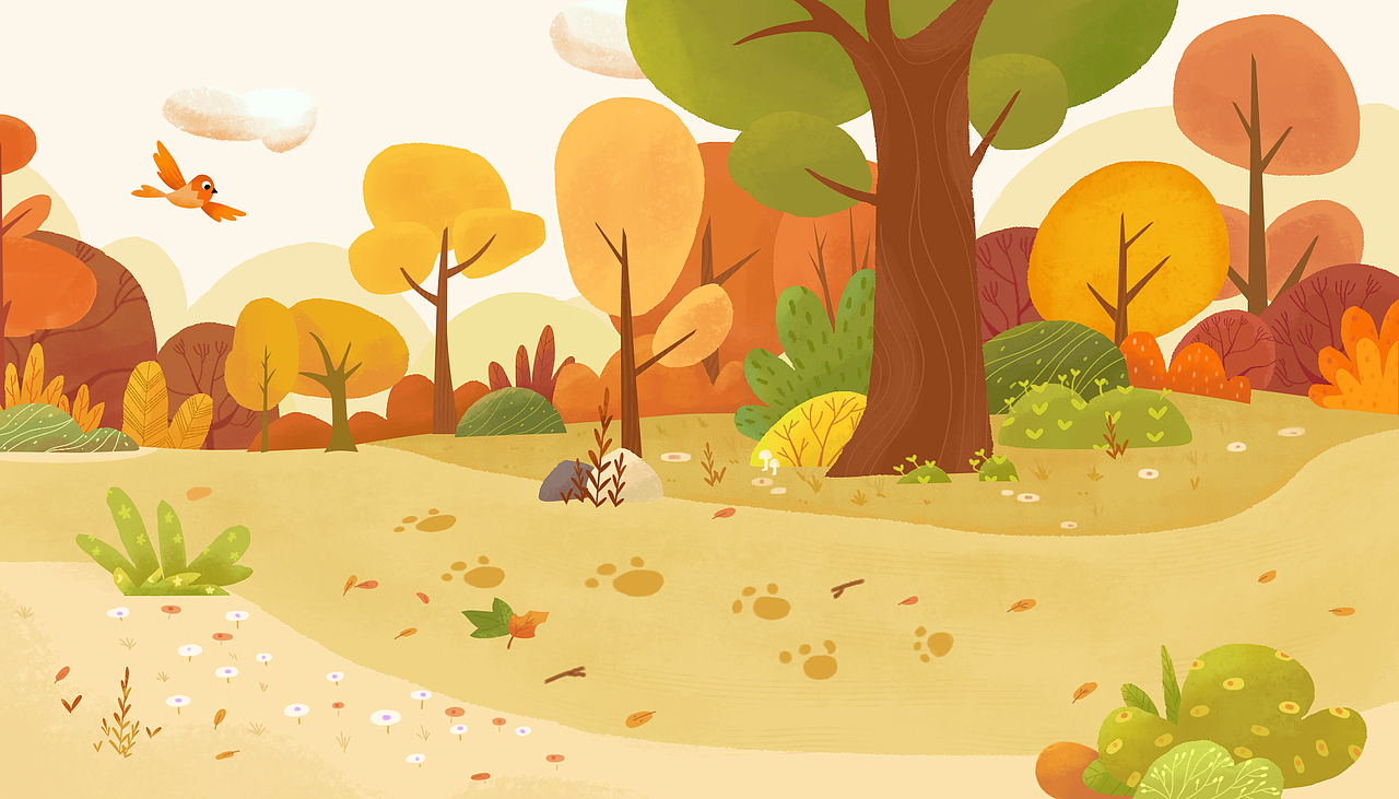 童话里的秋天|插画|儿童插画|夏日丹宁海_原创作品-站酷zcool