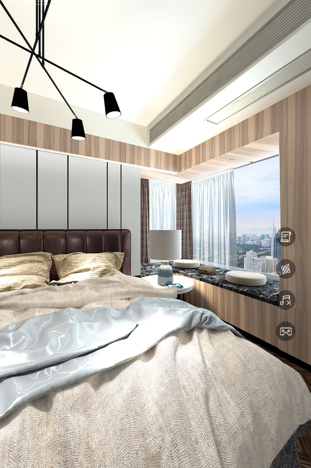 现代主卧空间设计 线象空间之禧上装饰全案整装#设计案_商业设计李俊杰-站酷ZCOOL