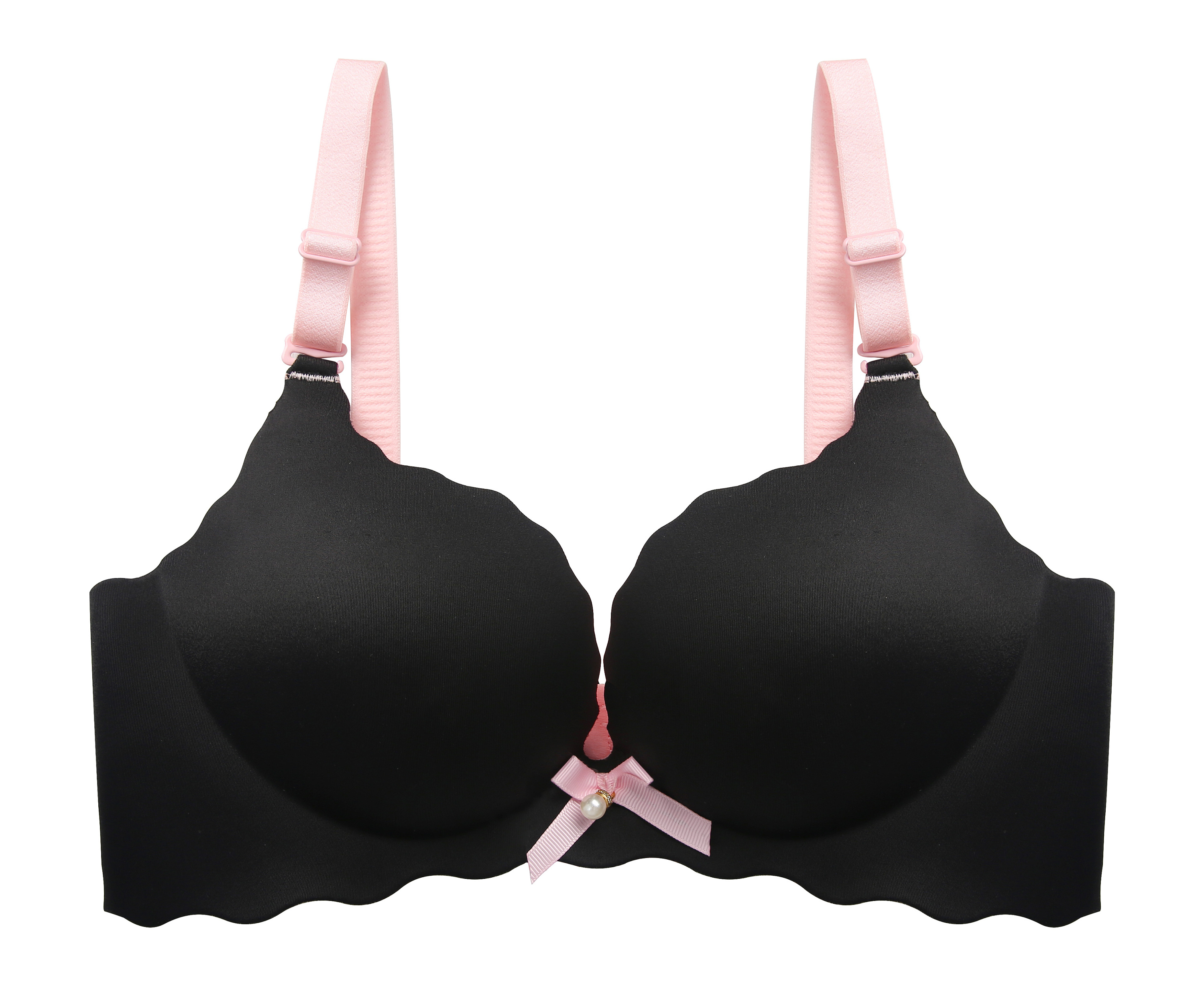 平铺白底文胸女士内衣修图