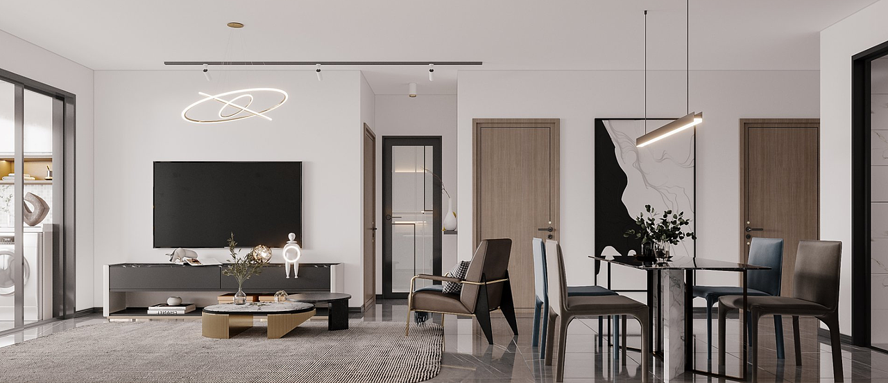 一个充满轻松、舒适的现代设计