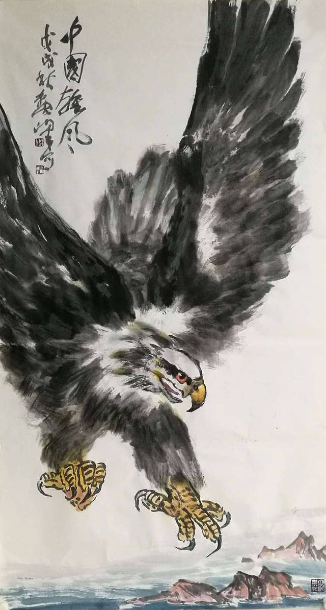 画家魏峰大写意花鸟画作品赏析