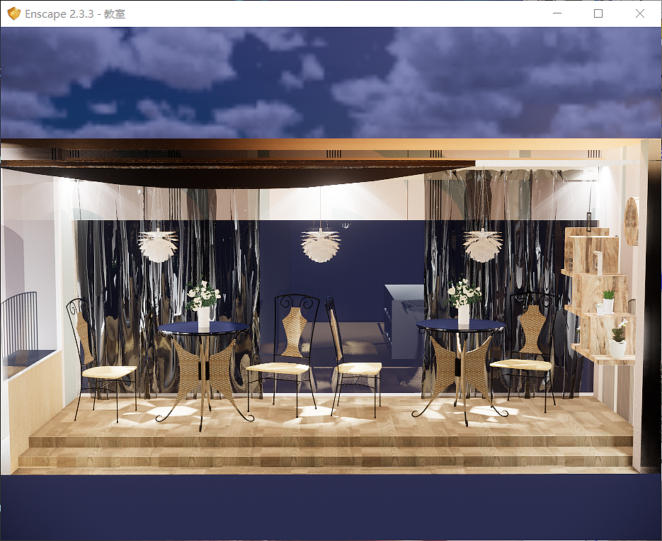 以教室的大小设计的第二套,定的是蛋糕店
