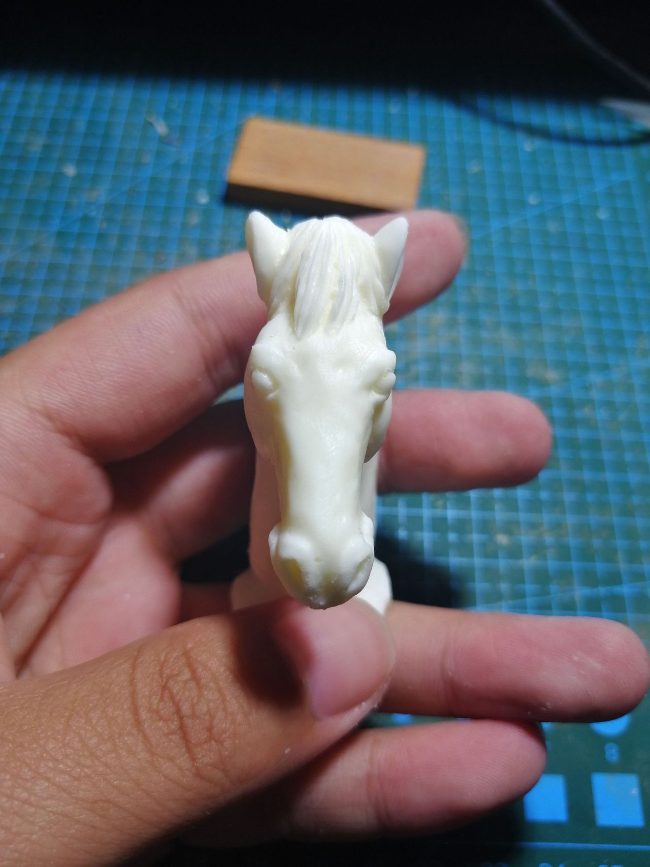 塑新斋潘纪坤彩塑泥塑马头horseman