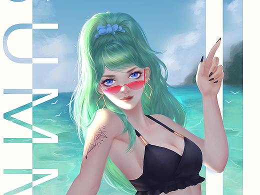 划水的季节到啦（个人主页-ZMzYwNzE2NjA=） - 商业插画 - 站酷设计师高李李吖原创素材 - 站酷ZCOOL