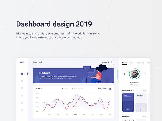 Dashboard design 2019