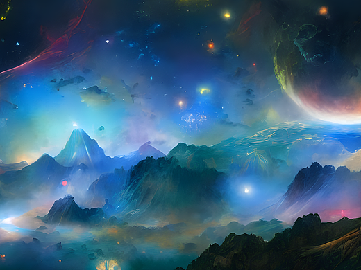 #AI创作实验室#星河璀璨，流光溢彩