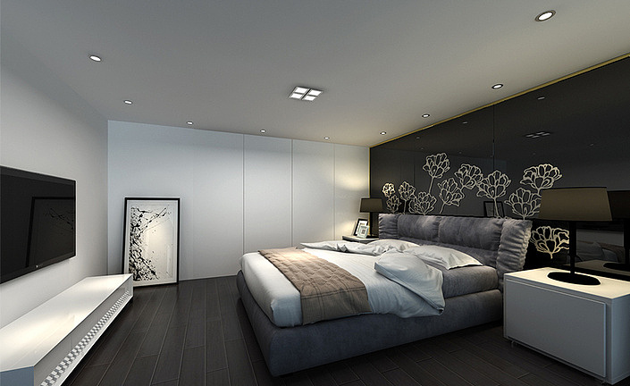 恒生1号庄园装修案例后现代风格,别墅男孩房