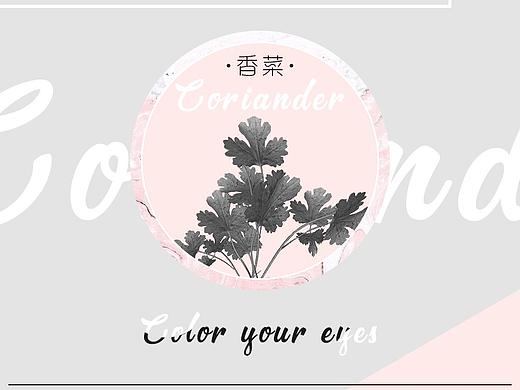 香菜艺术海报设计