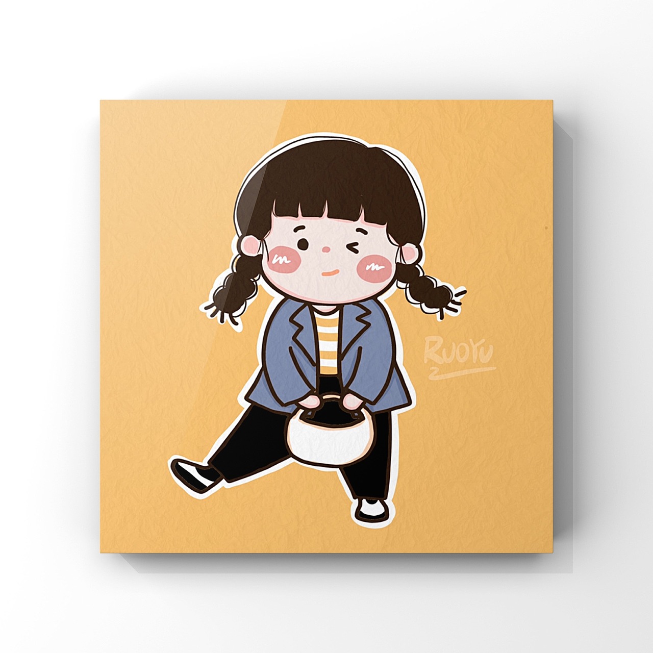 可愛穿搭插畫（圖ZMTQ2ODQ1MjQ4） - 藝術(shù)插畫 - 站酷設(shè)計師愛畫畫的RUOYU原創(chuàng)素材 - 站酷ZCOOL