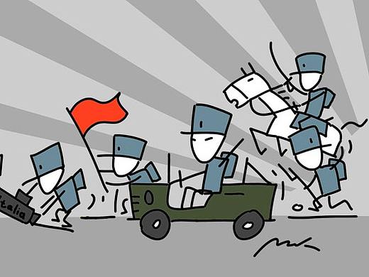 微信表情包-童年小八路军