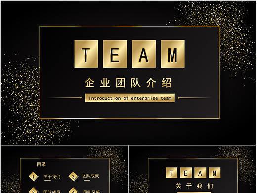 高端黑金色公司企業(yè)團(tuán)隊(duì)成員文化介紹PPT模板