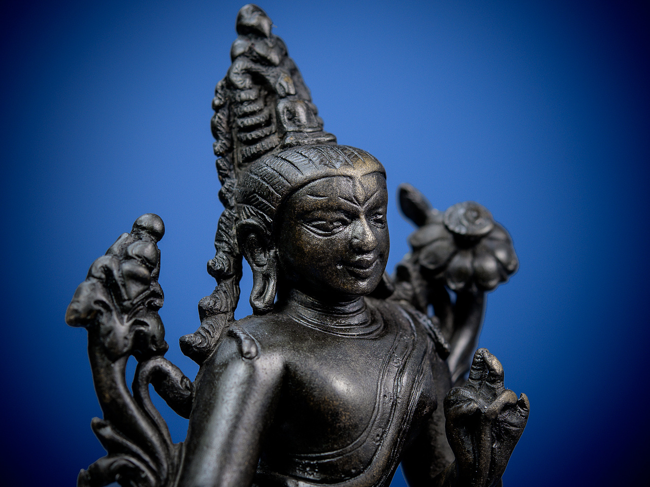 西藏佛像摄影帕拉时期绿度母