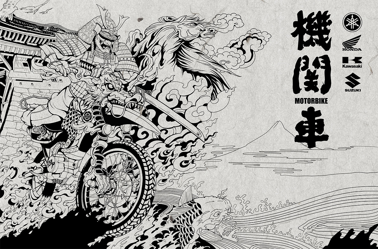 武士战车（图ZOTA0MzQ5NzI=） - 商业插画 - 站酷设计师洋葱拉面原创素材 - 站酷ZCOOL
