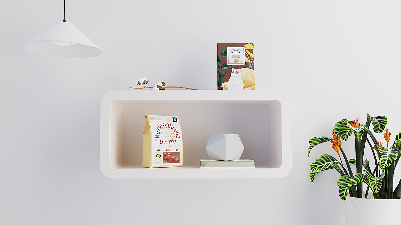 《UMI》猫粮品牌设计,于好品质中碰撞美感和温度。