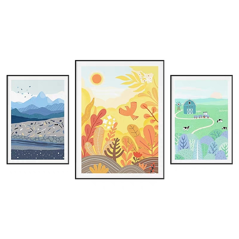 旅途系列北欧风装饰挂画（图ZMTc3MjQ2MjY4） - 商业插画 - 站酷设计师我是Z小姐原创素材 - 站酷ZCOOL