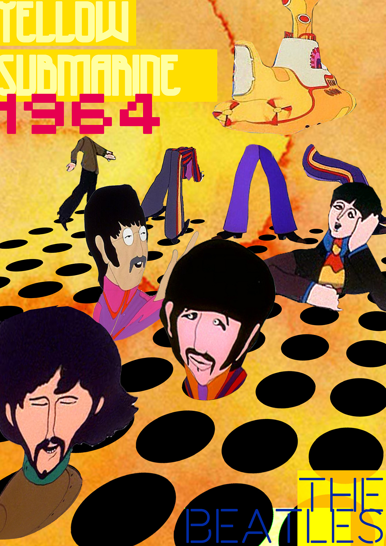 披头士-黄色潜水艇海报(beatles-yellow submarine)