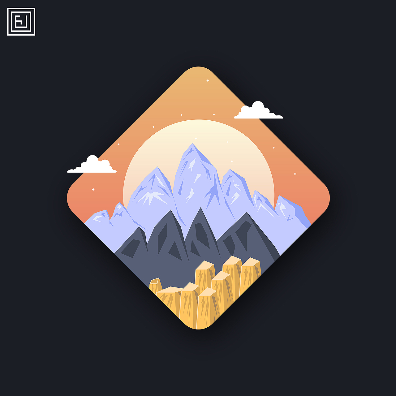 Mountains - a perspective（图ZMTc1NDIxNTc2） - 其他平面 - 站酷设计师Abiral原创素材 - 站酷ZCOOL